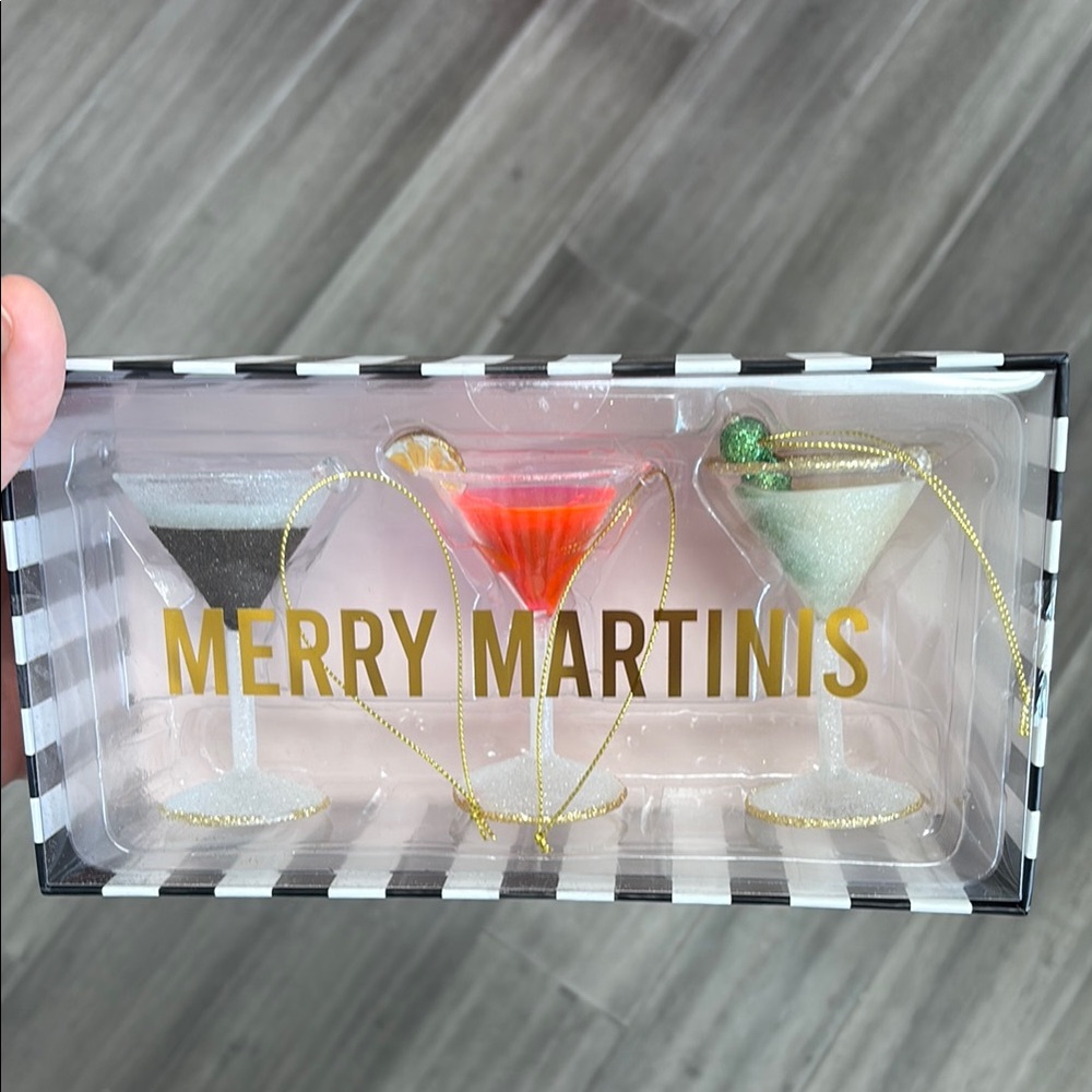 Merry Martinis Ornament Set